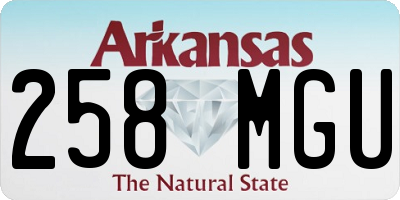 AR license plate 258MGU