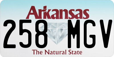 AR license plate 258MGV
