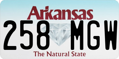 AR license plate 258MGW
