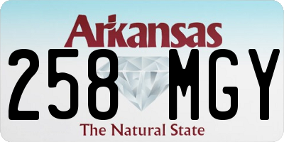AR license plate 258MGY