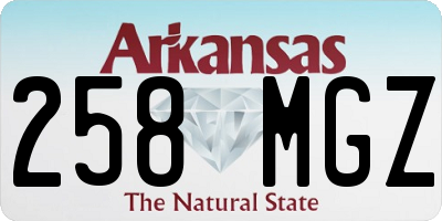 AR license plate 258MGZ