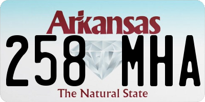 AR license plate 258MHA