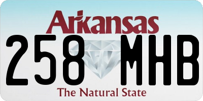 AR license plate 258MHB