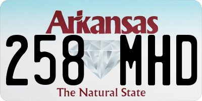 AR license plate 258MHD