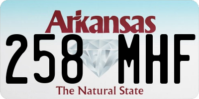 AR license plate 258MHF