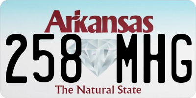 AR license plate 258MHG