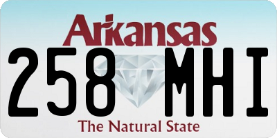 AR license plate 258MHI