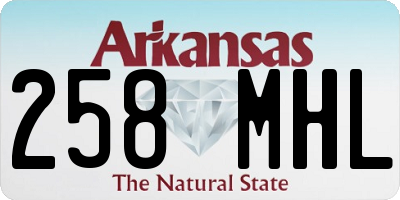 AR license plate 258MHL
