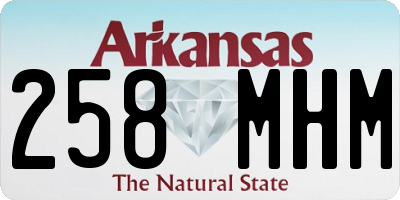 AR license plate 258MHM