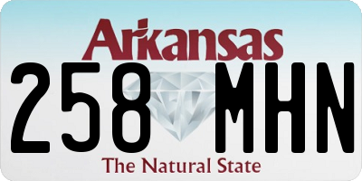 AR license plate 258MHN
