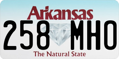 AR license plate 258MHO