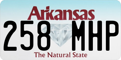 AR license plate 258MHP