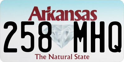 AR license plate 258MHQ