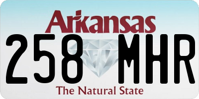 AR license plate 258MHR