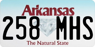 AR license plate 258MHS