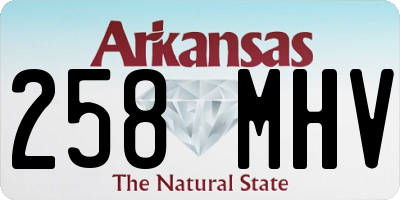 AR license plate 258MHV