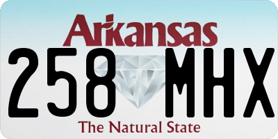 AR license plate 258MHX