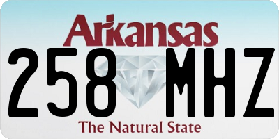 AR license plate 258MHZ