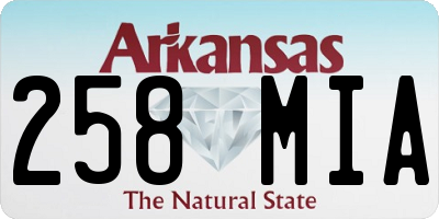 AR license plate 258MIA