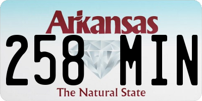 AR license plate 258MIN
