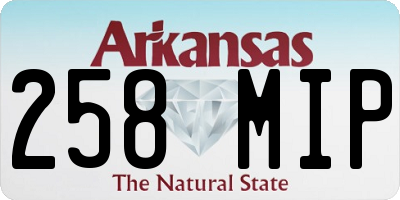 AR license plate 258MIP