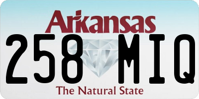 AR license plate 258MIQ