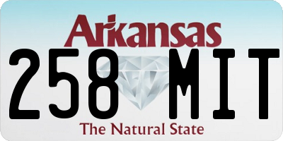 AR license plate 258MIT