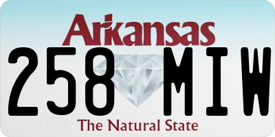 AR license plate 258MIW