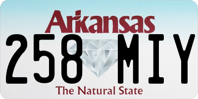 AR license plate 258MIY
