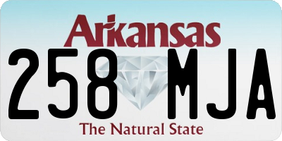 AR license plate 258MJA