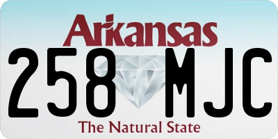 AR license plate 258MJC