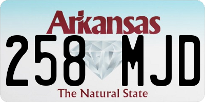 AR license plate 258MJD