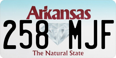 AR license plate 258MJF