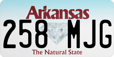 AR license plate 258MJG