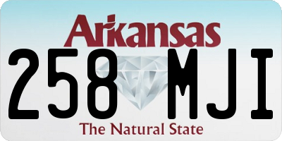 AR license plate 258MJI
