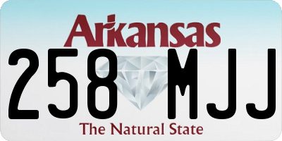 AR license plate 258MJJ
