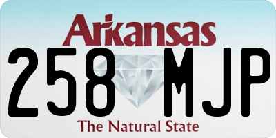 AR license plate 258MJP