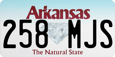 AR license plate 258MJS
