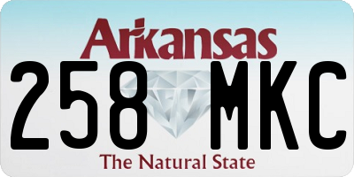 AR license plate 258MKC