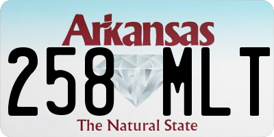 AR license plate 258MLT