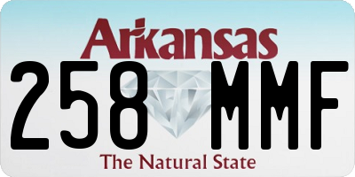 AR license plate 258MMF
