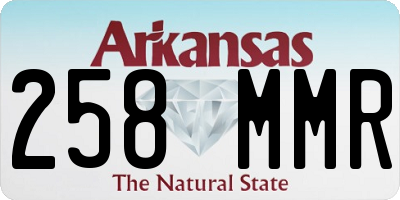 AR license plate 258MMR