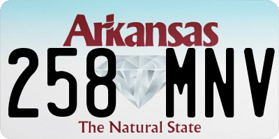 AR license plate 258MNV