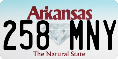 AR license plate 258MNY