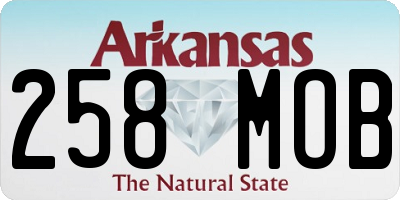 AR license plate 258MOB
