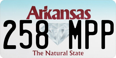 AR license plate 258MPP