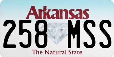 AR license plate 258MSS