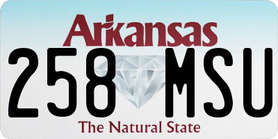 AR license plate 258MSU