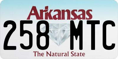 AR license plate 258MTC