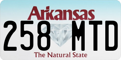 AR license plate 258MTD